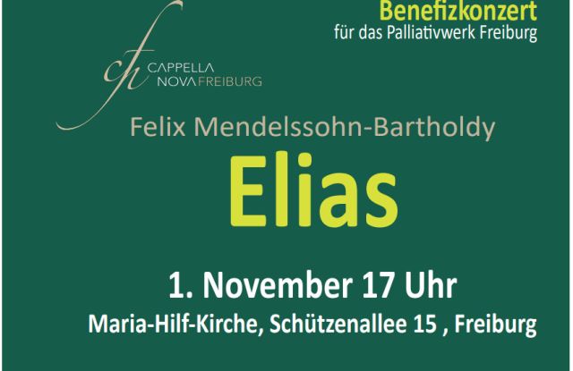 Concert de bienfaisance - Elias -Felix Mendelssohn-Bartholdy Concert de bienfaisance - Elias -Felix Mendelssohn-Bartholdy