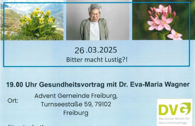 Bitter is fun?! - Health lecture with Dr. Eva-Maria Wagner