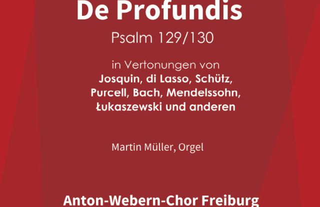 De Profundis Plakat