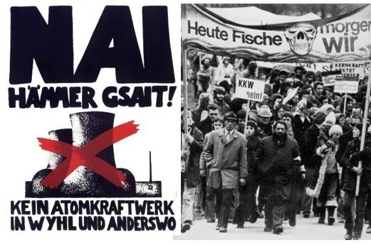 50 ans de protestation anti-nucléaire à Wyhl - Affiches historiques du mouvement écologiste dans le Rhin supérieur