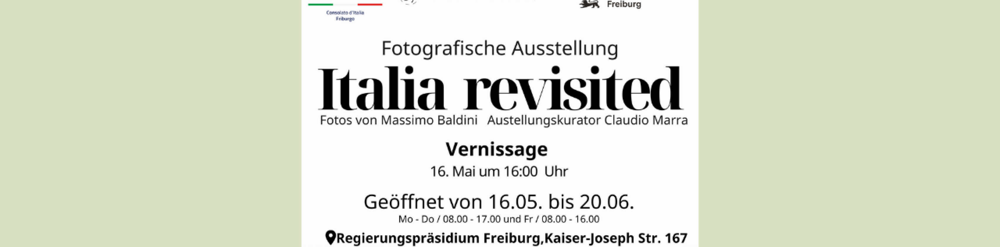 Plakat der Austellung., © Italienisches Konsulat