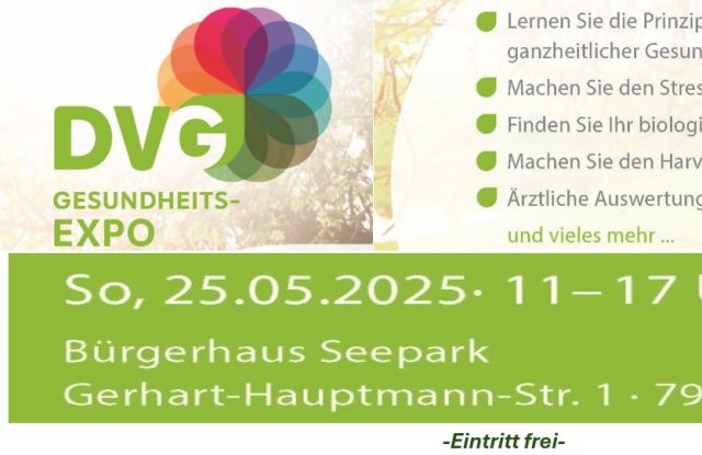 Einladung zur Gesundheits-Expo 2025, © DVG e.V.