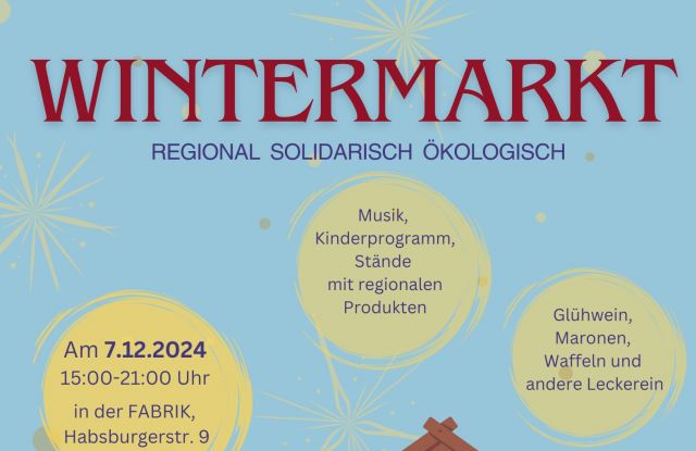 wintermarkt Plakat, © Freddie