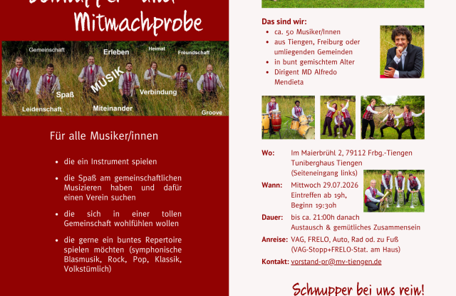 Tout tourne autour de la musique / Possibilit&eacute; de s'initier et de participer &agrave; l'association musicale de Freiburg-Tiengen