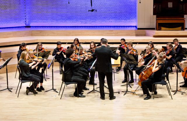 SGS Musiker:innen bei RNCM, &copy; Stockport Grammar School (UK)