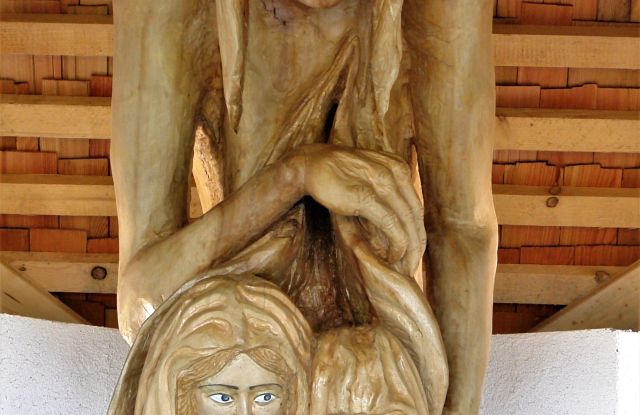Skulptur in der St. Anna Kapelle von Thomas Rees, © Thomas Rees