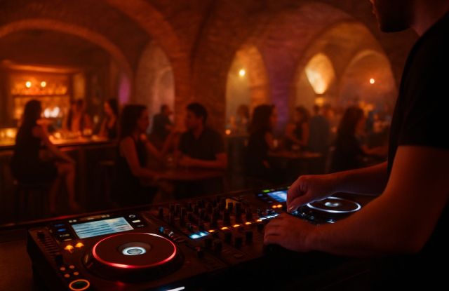 DJ Session im FREDERICS, © KI-generiert