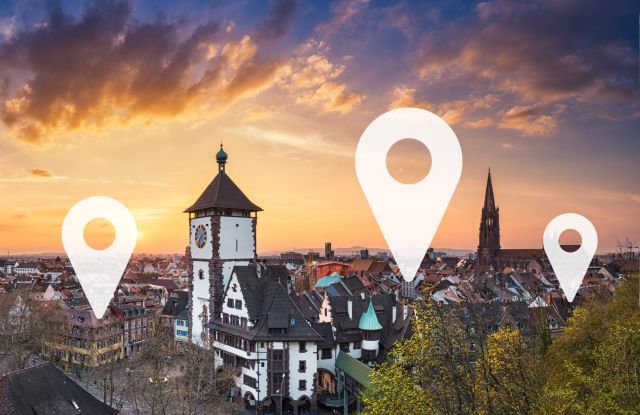 Stadt Freiburg verschiedene Orte Fallback