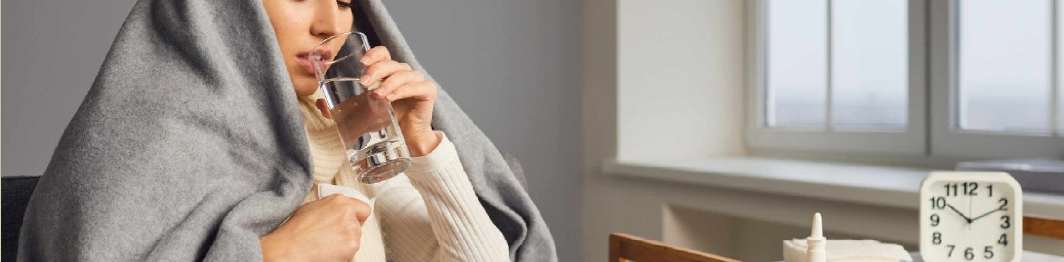 Frau mit Erk&auml;ltung